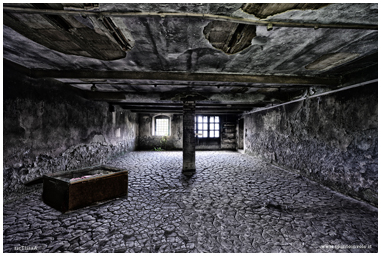 Vecchio baule nella cascina dell'antiquario