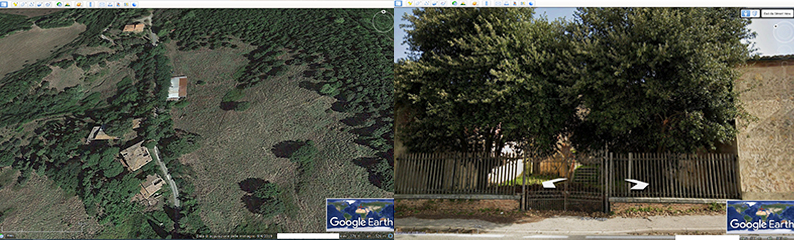 Immagini da google earth e street view