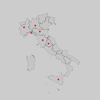 Mappa dei luoghi urbex in Italia