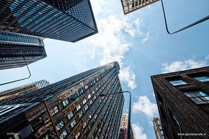 Grattacieli a Chicago visti dal basso