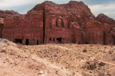 Edifici a Petra in Giordania