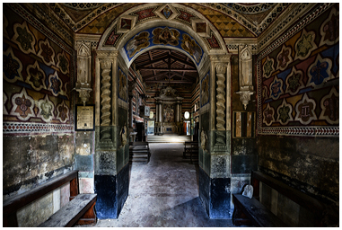 Fotografia delle Pieve ricamata in Toscana