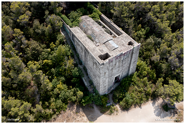 Fotografia dal drone del Mausoleo o Monumento di Costanzo Ciano