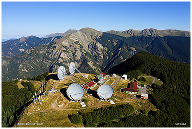 Fotografia con drone Base NATO Troposcatter Monte Giogo