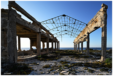 Fotografia della segheria di marmo in Sicilia