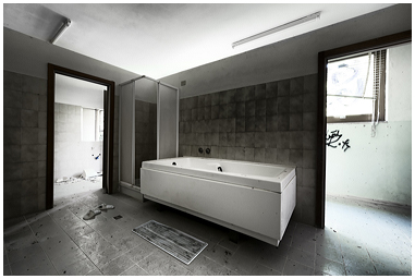 Vasca idromassaggio nelle terme delle galleraie