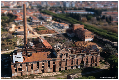 Foto dal drone dello zuccherificio abbandonato di Cecina