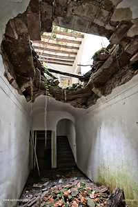 Soffitto crollato nella casa del pianoforte