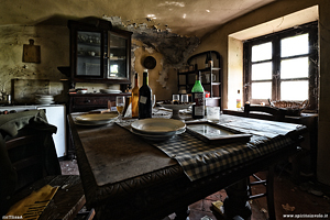 La cucina nella casa del pittore