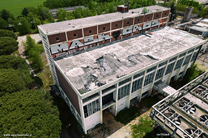 Ex centrale termoelettrica di Pietrafitta vista dal drone