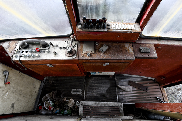 Strumenti controllo di una funicolare abbandonata