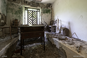 Stanza nel Mausoleo Crespi in Liguria 