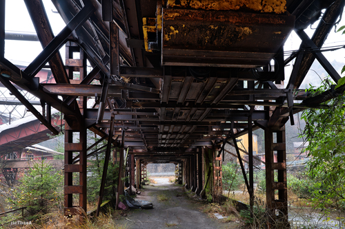 Vista dal basso della Miniera Torgola