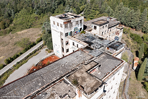 Il sanatorio Banti visto dal drone