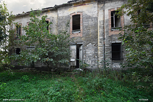 Foto interni di una scuola abbandonata