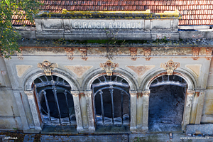 Edificio visto dal drone Terme del Corallo