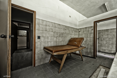 Lettino per massaggi nelle Terme delle Galleraie