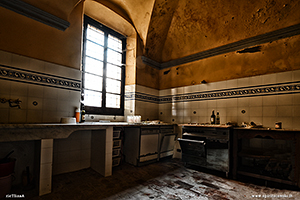 Cucina nella villa medicea del manichino