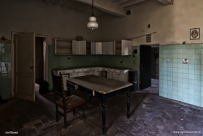 Cucina nella villa della mansarda