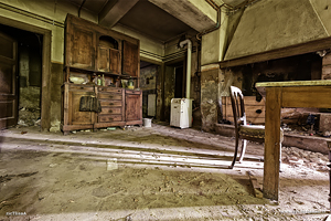 Cucina nella villa del mezzadro