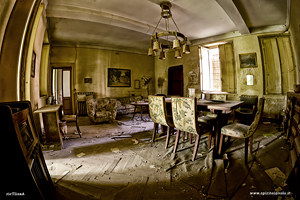 Salotto nella villa del mezzadro