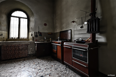 La cucina di villa Siotto Pintor